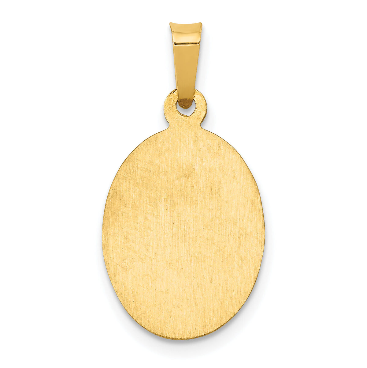 14k Polished and Satin St Joseph Medal Hollow Pendant-XR1343