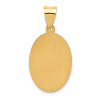 14k Polished and Satin St Joseph Medal Hollow Pendant-XR1344