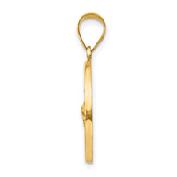 14k Polished and Satin St Jude Thaddeus Medal Hollow Pendant-XR1346