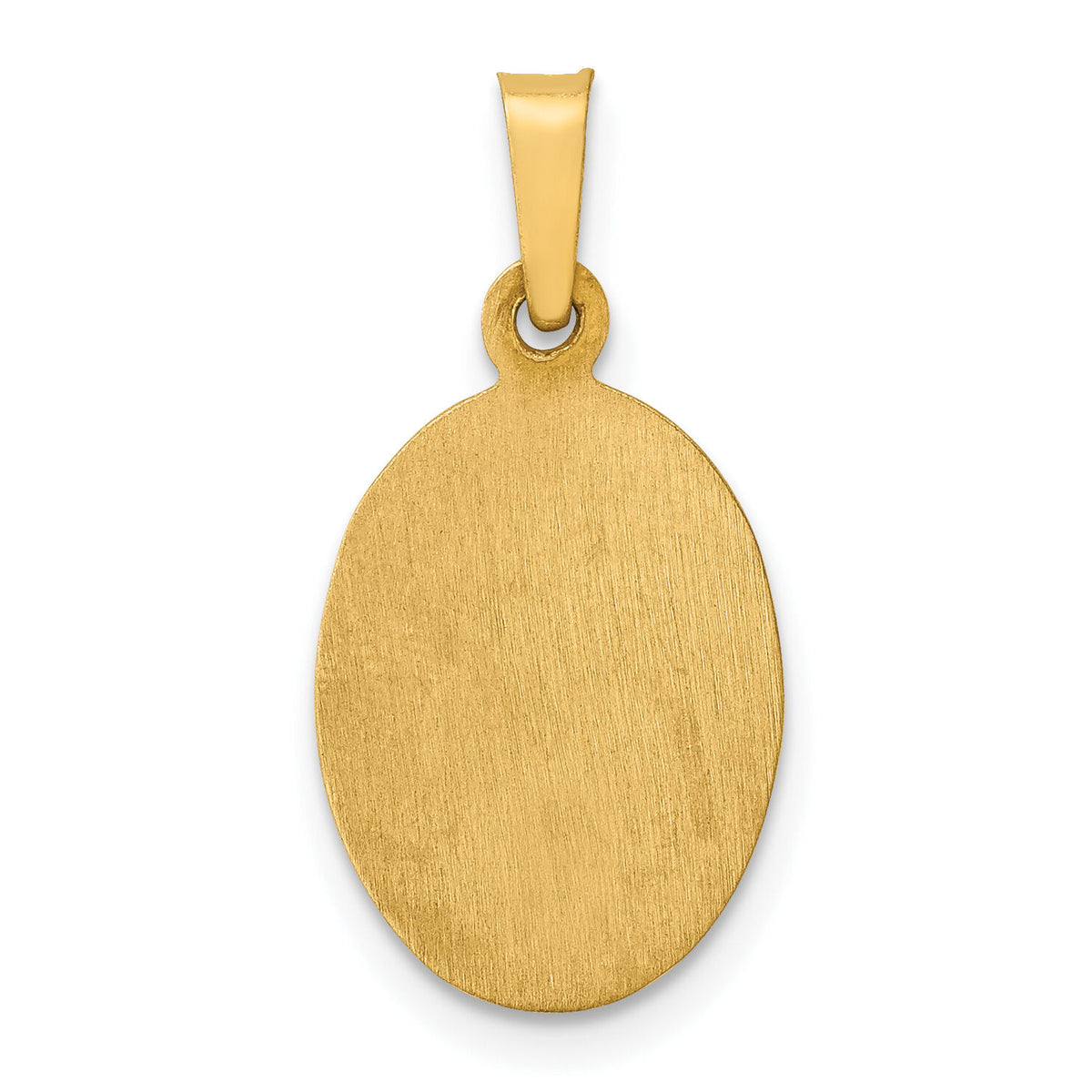 14k Polished and Satin St Jude Thaddeus Medal Hollow Pendant-XR1349