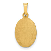14k Polished and Satin St Jude Thaddeus Medal Hollow Pendant-XR1349