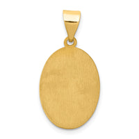 14k Polished and Satin St Jude Thaddeus Medal Hollow Pendant-XR1350