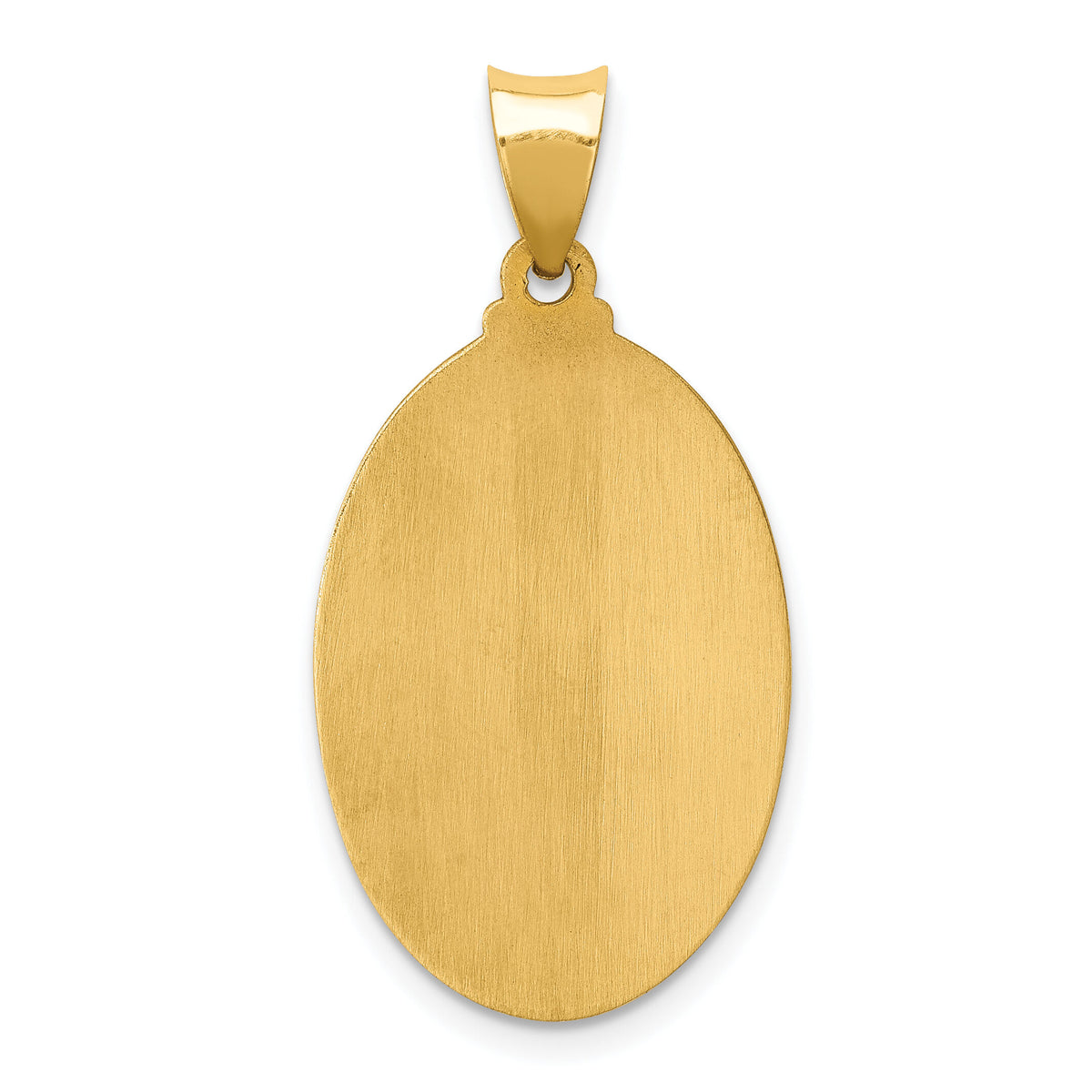 14k Polished and Satin St Jude Thaddeus Medal Hollow Pendant-XR1351