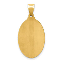 14k Polished and Satin St Jude Thaddeus Medal Hollow Pendant-XR1351