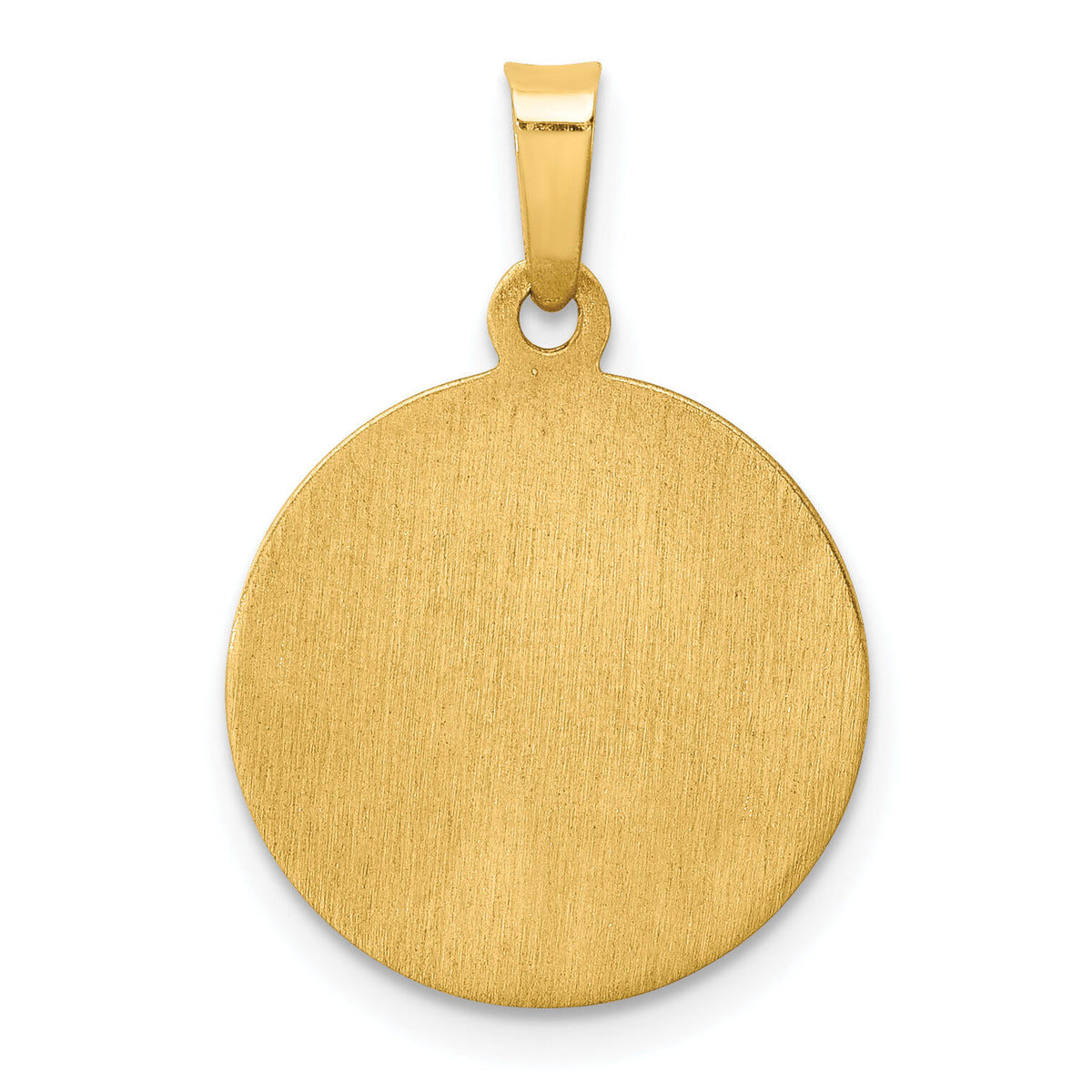 14k Polished and Satin St Mark Medal Hollow Pendant-XR1357