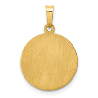 14k Polished and Satin St Mark Medal Hollow Pendant-XR1357