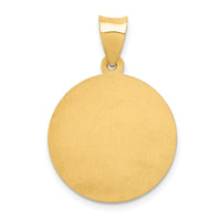 14k Polished and Satin St Nicholas Medal Hollow Pendant-XR1371