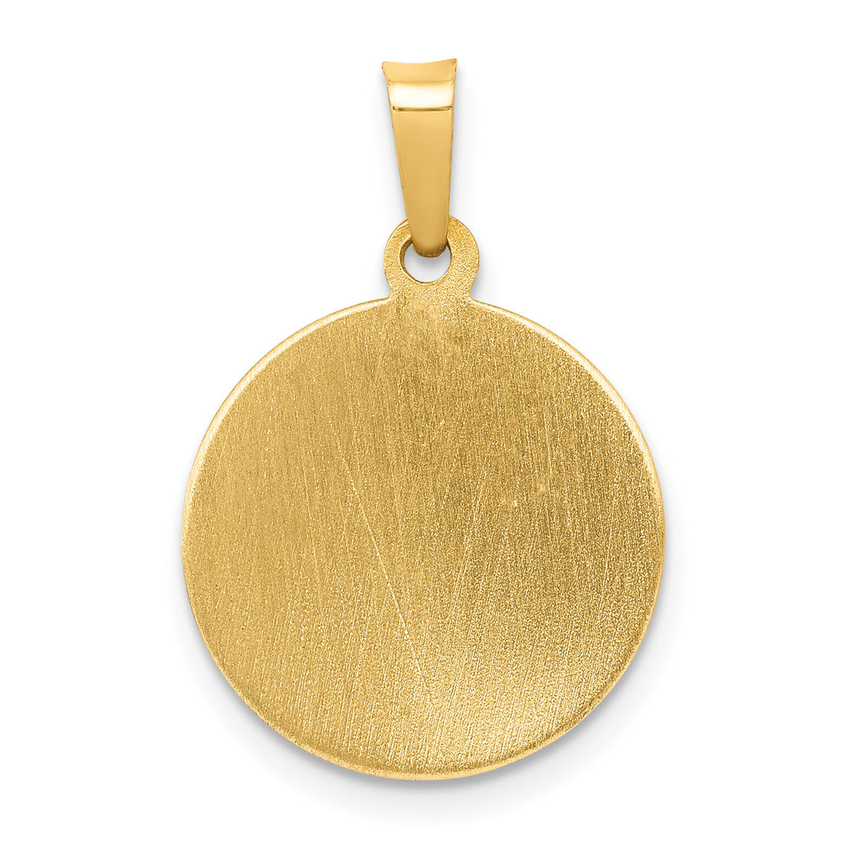 14k Polished and Satin St Patrick Medal Hollow Pendant-XR1372
