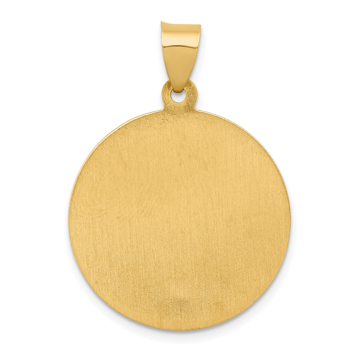 14k Polished and Satin St Patrick Medal Hollow Pendant-XR1375