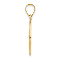 14k Polished and Satin St Paul Medal Hollow Pendant-XR1377