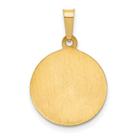 14k Polished and Satin St Peregrine Medal Hollow Pendant-XR1379