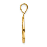 14k Polished and Satin St Peter Medal Hollow Pendant-XR1380