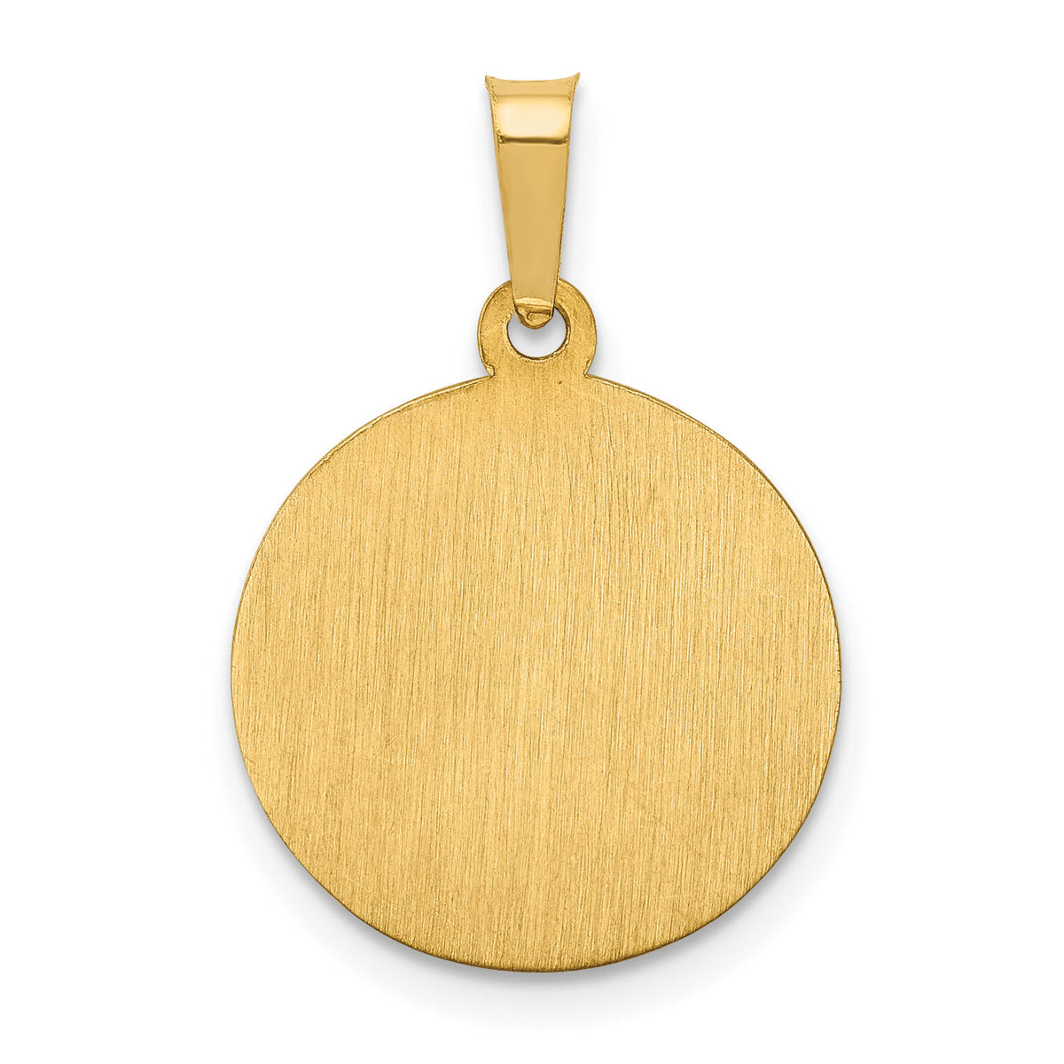 14k Polished and Satin St Peter Medal Hollow Pendant-XR1381