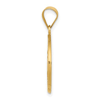 14k Polished and Satin St Theresa Medal Hollow Pendant-XR1385