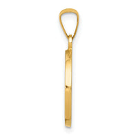 14k Polished/Satin First Holy Communion Medal Hollow Pendant-XR1388