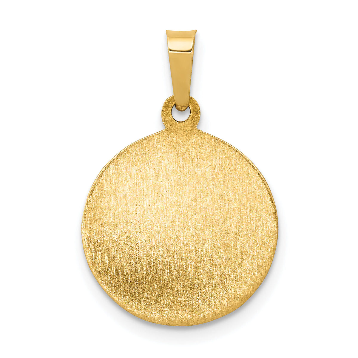 14k Polished/Satin First Holy Communion Medal Hollow Pendant-XR1388