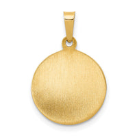 14k Polished/Satin First Holy Communion Medal Hollow Pendant-XR1388