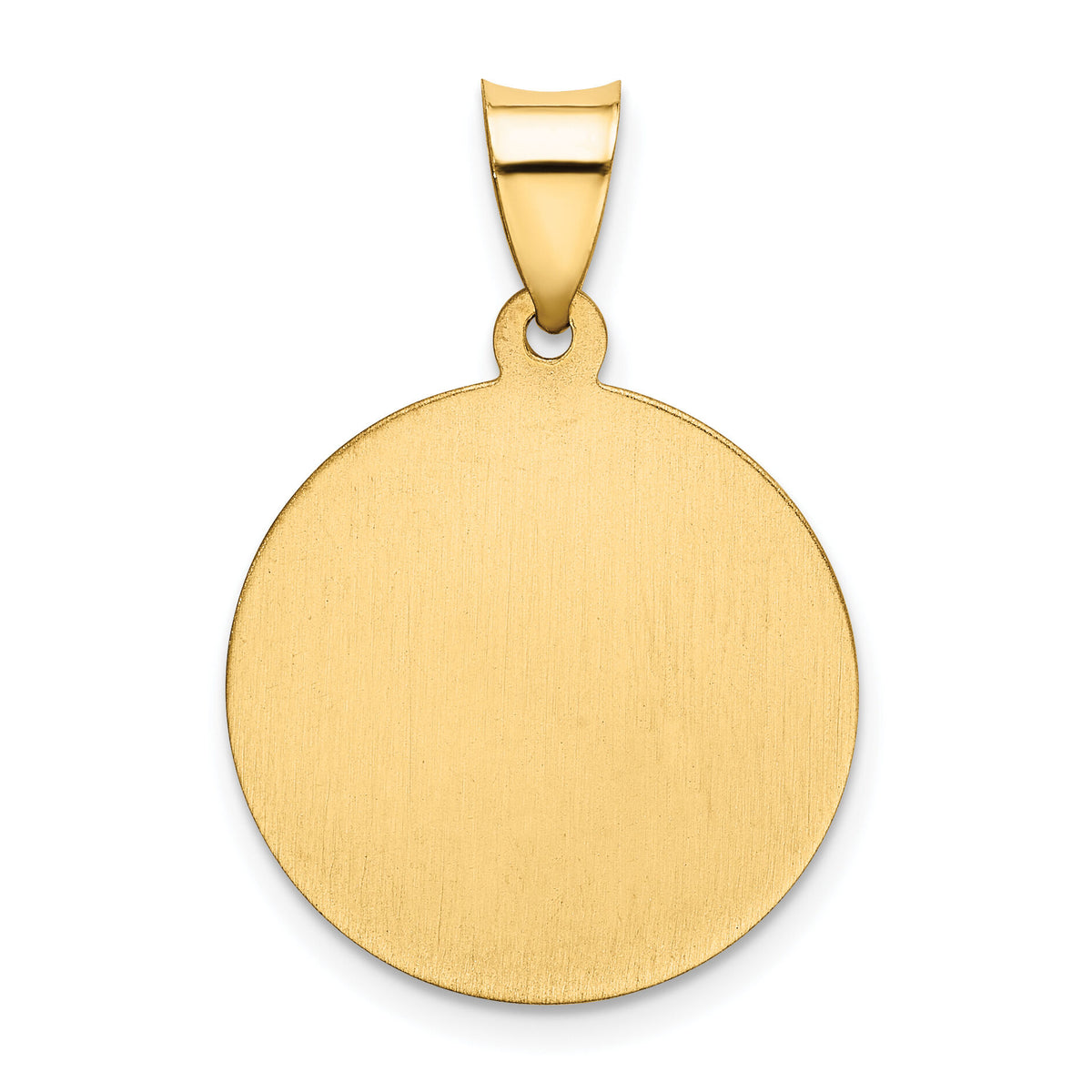 14k Polished/Satin First Holy Communion Medal Hollow Pendant-XR1389