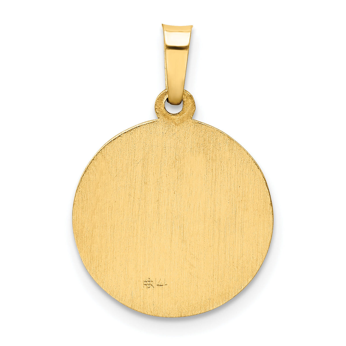 14k Polished and Satin Holy Communion Medal Hollow Pendant-XR1390
