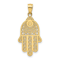 14k Yellow Gold Hand of God Pendant-XR1398