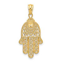 14k Yellow Gold Hand of God Pendant-XR1398