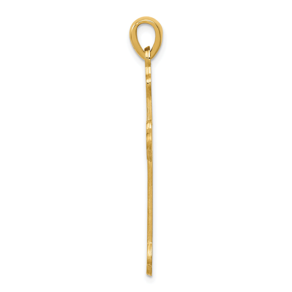 14k Budded Cross Pendant-XR141