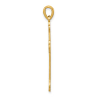 14k Budded Cross Pendant-XR141