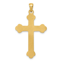 14k Budded Cross Pendant-XR141