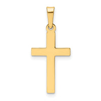 14k Polished Latin Cross Pendant-XR1413