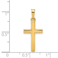 14k Polished Latin Cross Pendant-XR1413