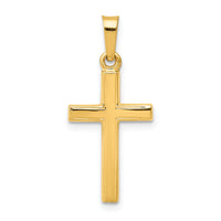 14k Polished Latin Cross Pendant-XR1413