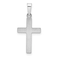 14K White Gold Polished Latin Cross Pendant-XR1414