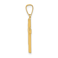 14k Polished Cross Latin Pendant-XR1417