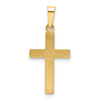 14k Polished Cross Latin Pendant-XR1417