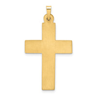 14k Polished Filigree Cross Pendant-XR1420