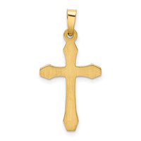 14k Textured and Polished Latin Cross Pendant-XR1422