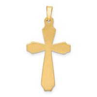 14k Textured and Polished Passion Cross Pendant-XR1423