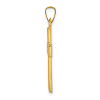 14k Brushed and Polished Latin Cross Pendant-XR1432