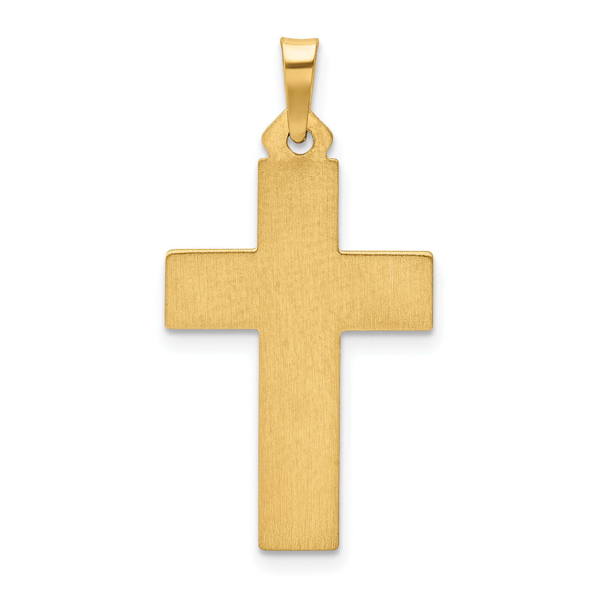 14k Brushed and Polished Latin Cross Pendant-XR1432