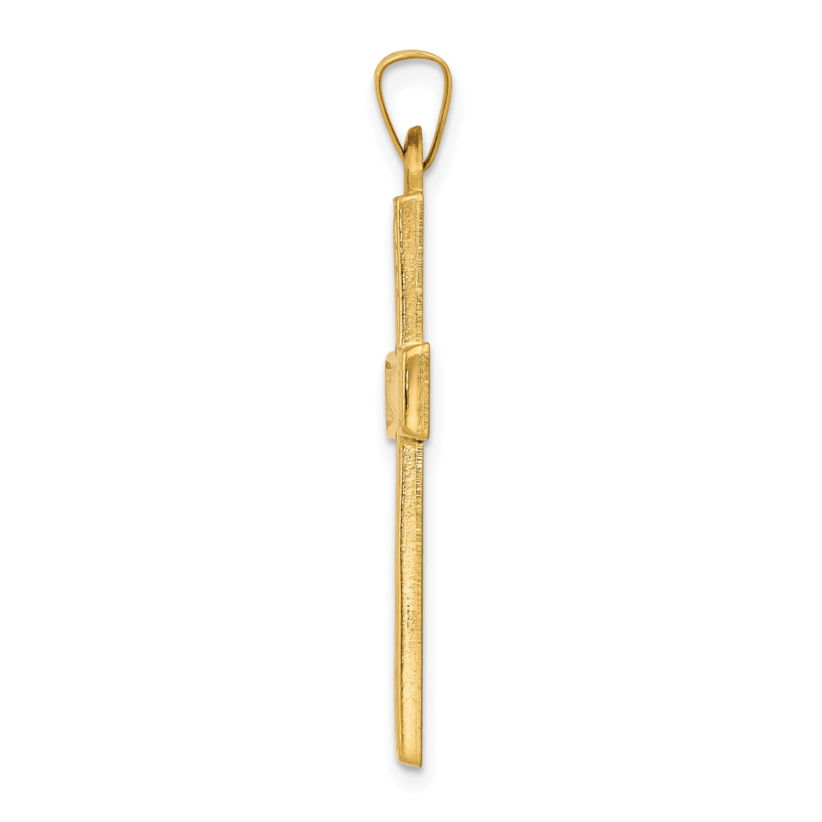 14k Polished Latin Cross Pendant-XR1433