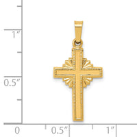 14k Polished Celtic Cross Pendant-XR1469