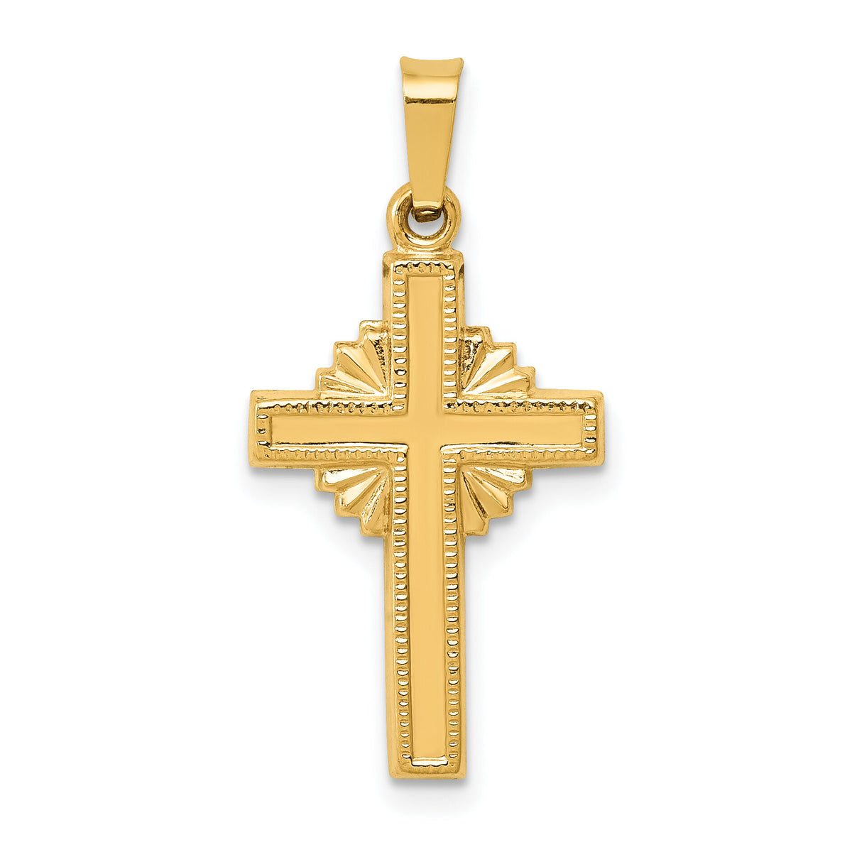 14k Polished Celtic Cross Pendant-XR1469