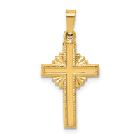 14k Polished Celtic Cross Pendant-XR1469