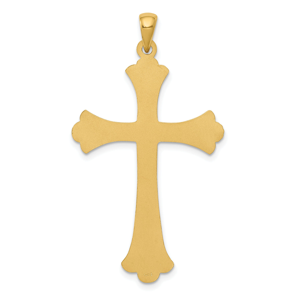 14k Fleur De Lis Cross Pendant-XR147
