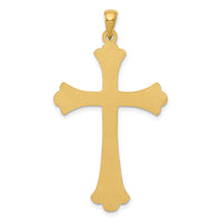 14k Fleur De Lis Cross Pendant-XR147
