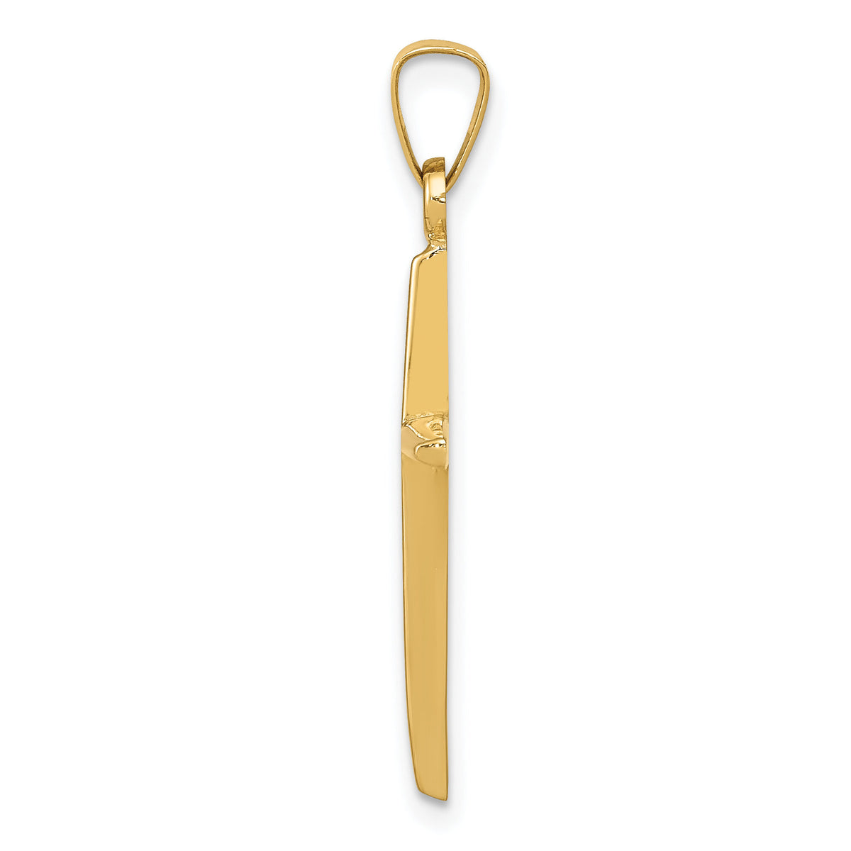 14k Polished Latin Cross Pendant-XR1484