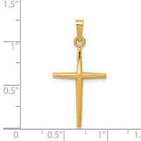 14k Polished Latin Cross Pendant-XR1484