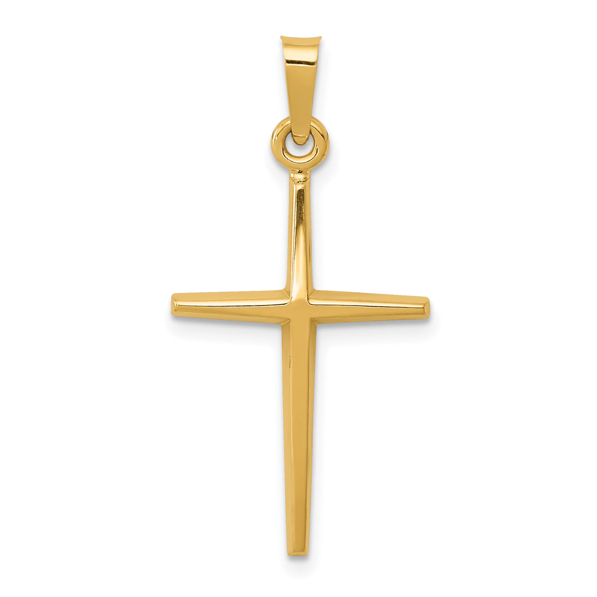 14k Polished Latin Cross Pendant-XR1484