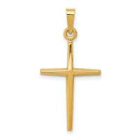 14k Polished Latin Cross Pendant-XR1484