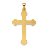 14k Budded Cross Pendant-XR149